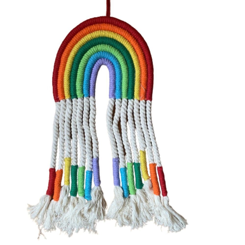 2/$30 Macrame Rainbow wall hanging decoration